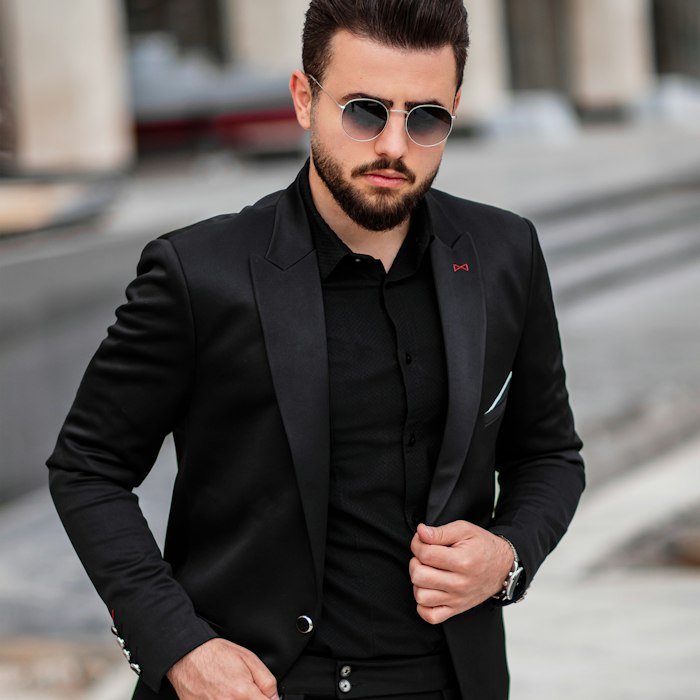 Veste de costume noire